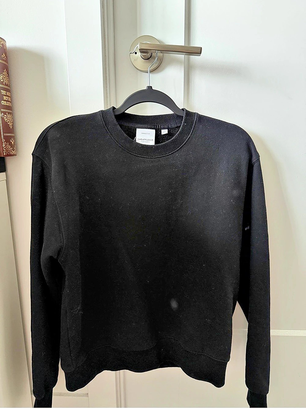 Aritzia Perfect Crew Sweatshirt Black Crew Sweatshirt Size XS